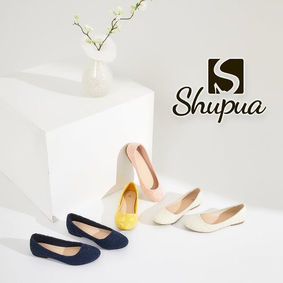 Women’s Lace Mesh Flat Shoes Memory Foam Round Toe Low Heel Foldable Comfortable - Picture 7 of 9